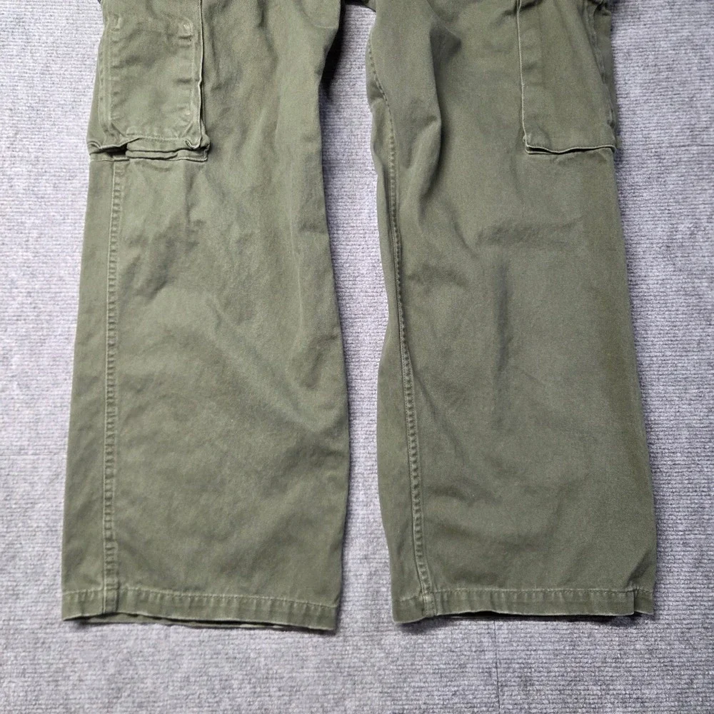 Steve & Barry's Cargo Pants Mens 34x28 Green Y2K Distressed Utility Baggy